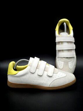 Project Cloud Ysabelle Ivory Yellow Memory Foam Comfort Sneakers Women's Size 10